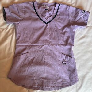 Lavender Greys Anatomy scrub top